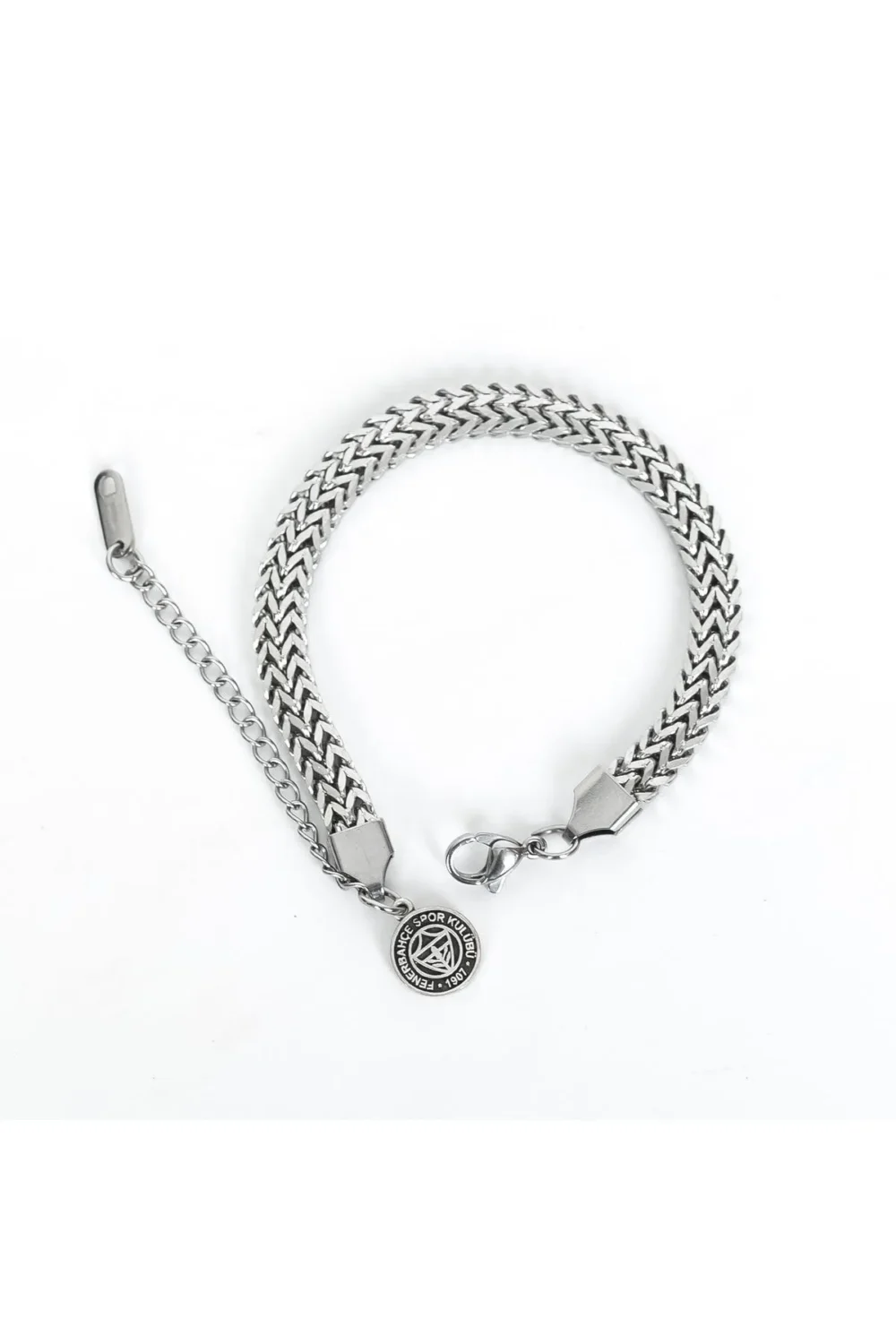 Fenerbahce Fb Knitted Steel Bracelet