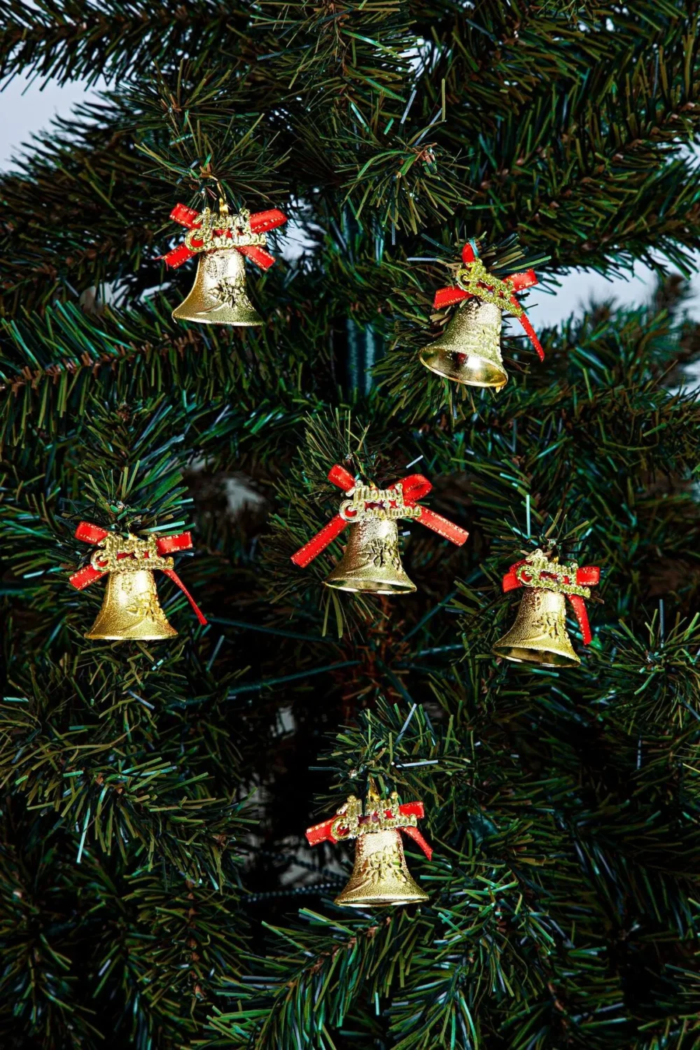 Waldern New Year 6-Piece Merry Christmas Bell Ornament 5 cm — изображение 2